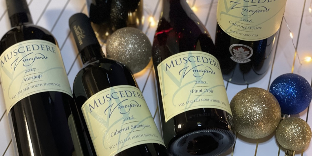 Muscedere Vineyards Holiday 2022 Bottles
