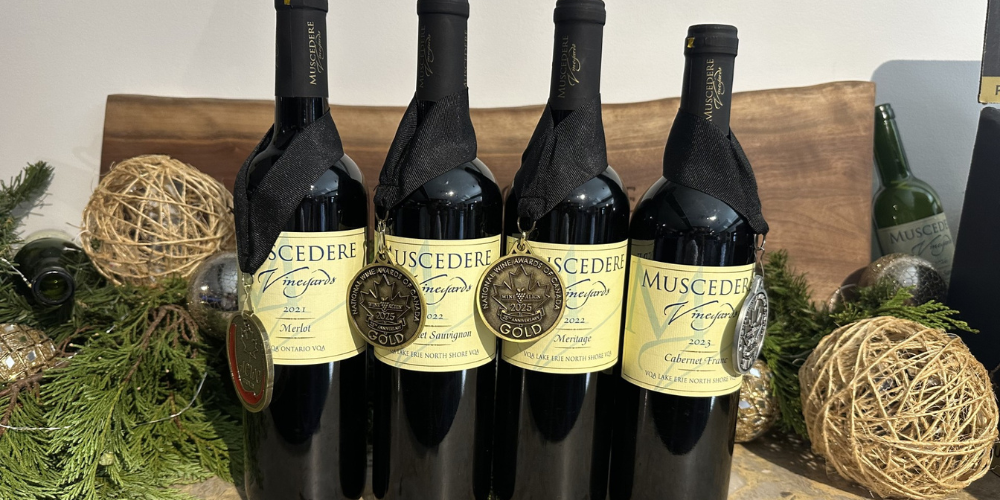 Muscedere Vineyards Bottles Holiday 2025 